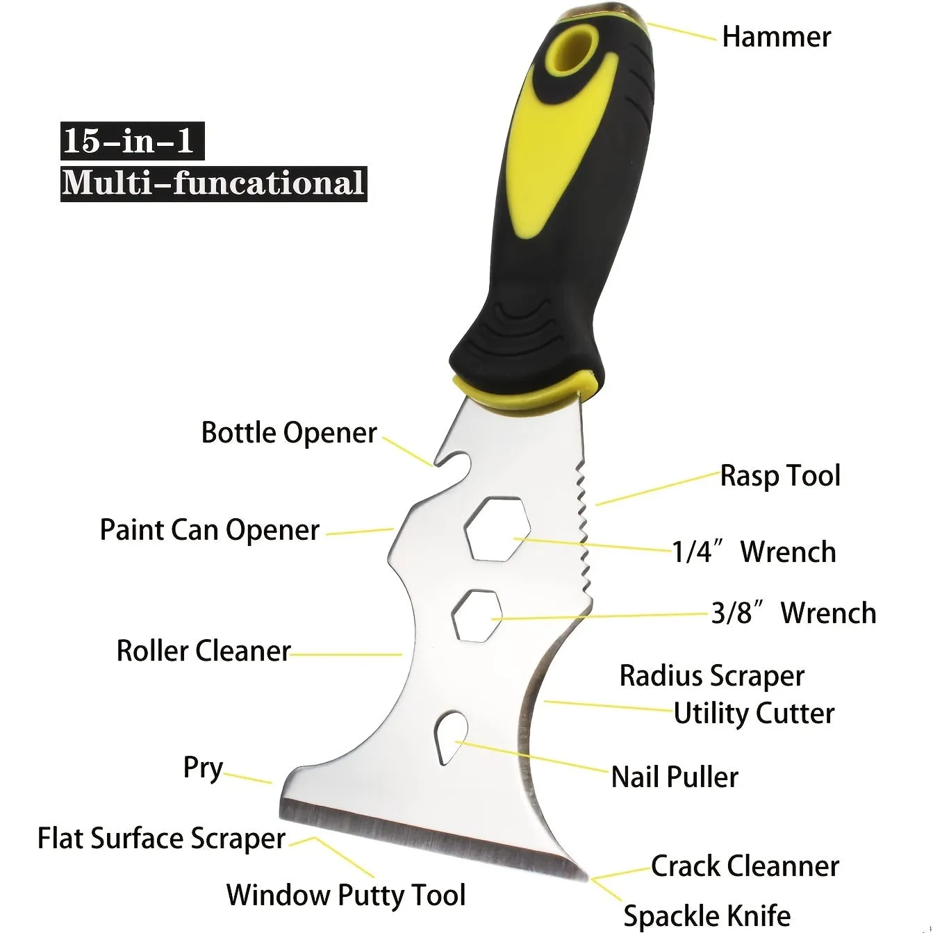 15in1 Ultimate MultiTool for Wood Wallpaper Grout  More