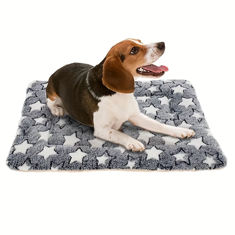 1pc Soft Dog Crate Mat Warm Dog Nest Winter Warm Thickened Dog Blanket Dog Bed Mat