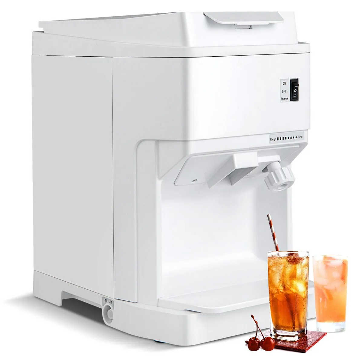 350W  Ice Size Adjustable Commercial Electric Ice Crusher for Home Restaurant