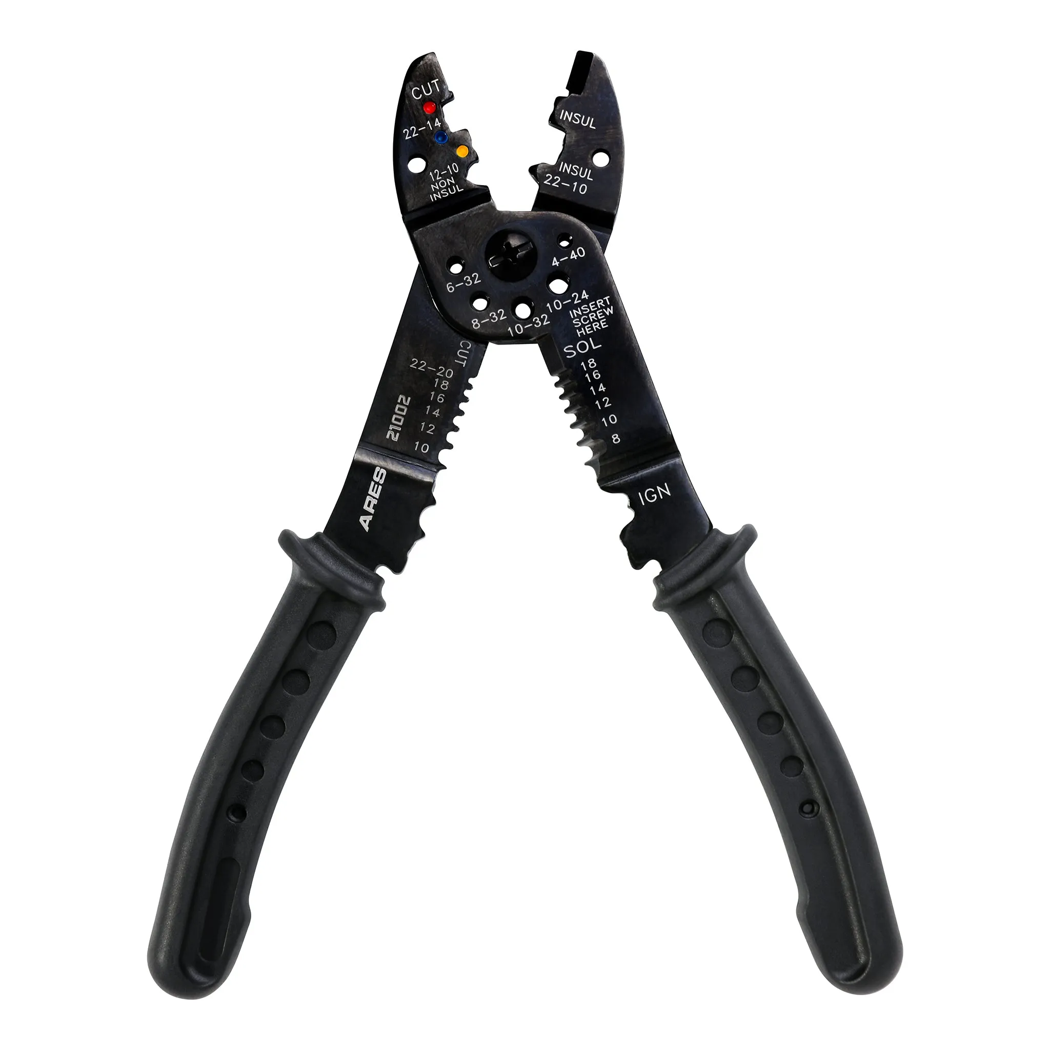 ARES 21002 - 9-inch Wire Crimper and Cutter Electrical Multi-Tool