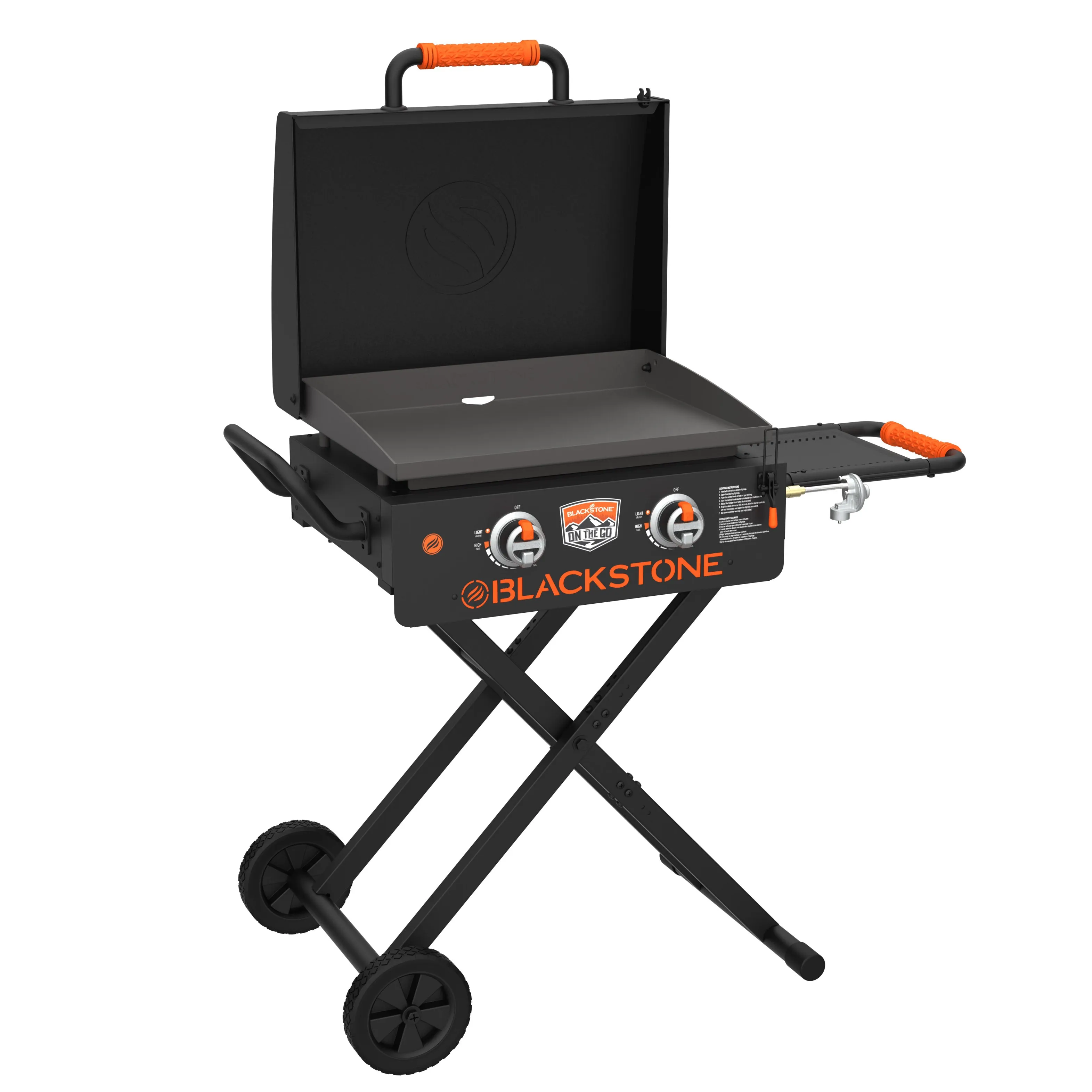 Blackstone - 22" On The Go Scissor Cart Griddle W/Hood - 2350