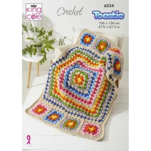 Blankets Crocheted in King Cole Warm & Toastie