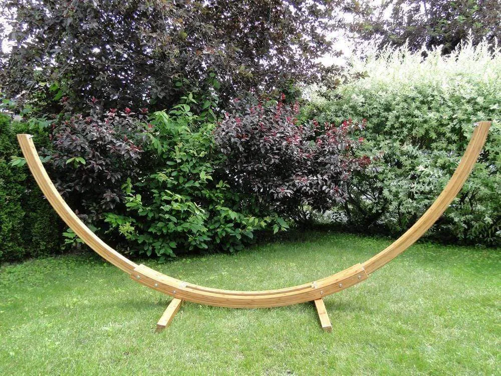 Brazilian Style Double Hammock with Bamboo Stand