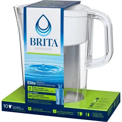 Brita Tahoe Pitcher with Elite Filter - White