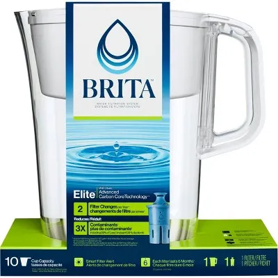 Brita Tahoe Pitcher with Elite Filter - White