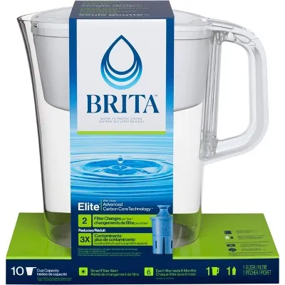 Brita Tahoe Pitcher with Elite Filter - White