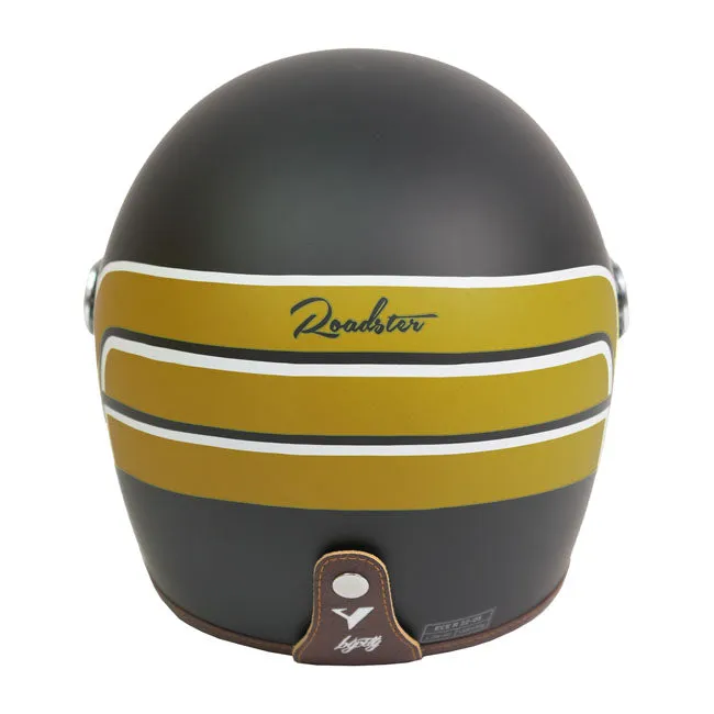 By City Roadster II Full Face Helmet - Black with Gold Wing