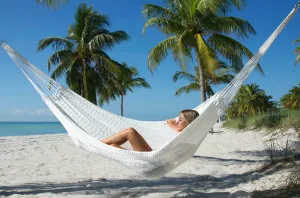 Caribbean Mayan Hammock - White