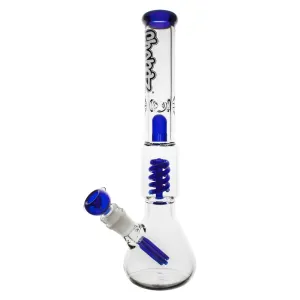 Chongz "Deepsea" - Blue 45cm Double Percolator - Glass Waterpipe Bong