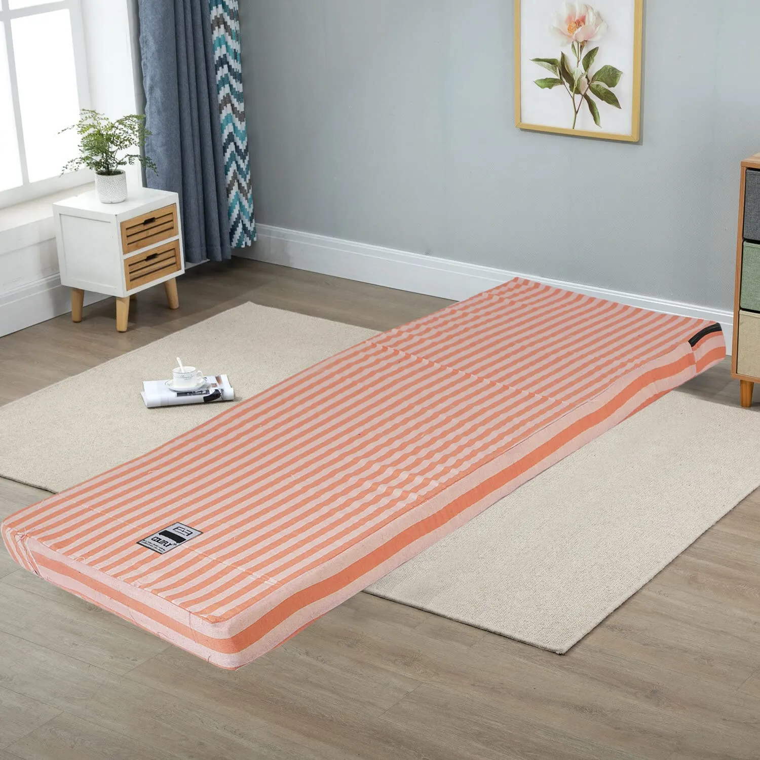 COLOFLY 72x35x2 Inch Pu Foam Single Bed Mattress, Orange