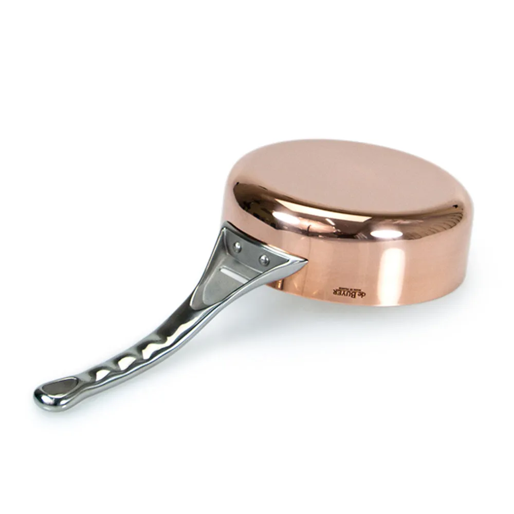 De Buyer Copper Saute Pan With Stainless Steel Handle 16cm