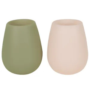 Fegg Unbreakable Silicone Tumbler | Moss/Stone