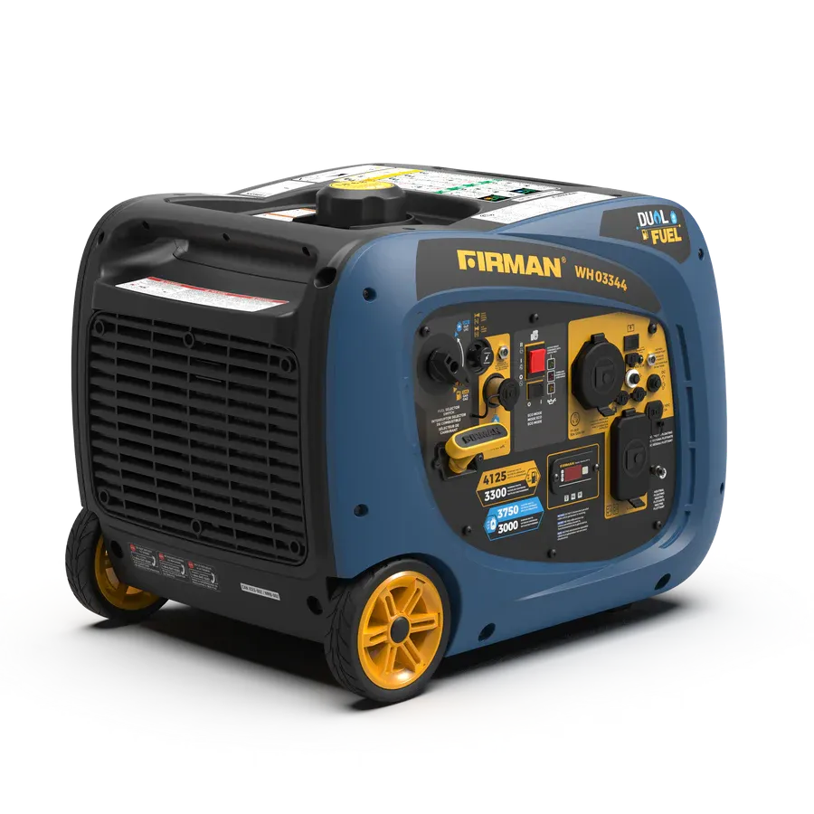 Firman WH03344 Dual Fuel Inverter Generator 3300W/4125W 30 Amp Electric Start New