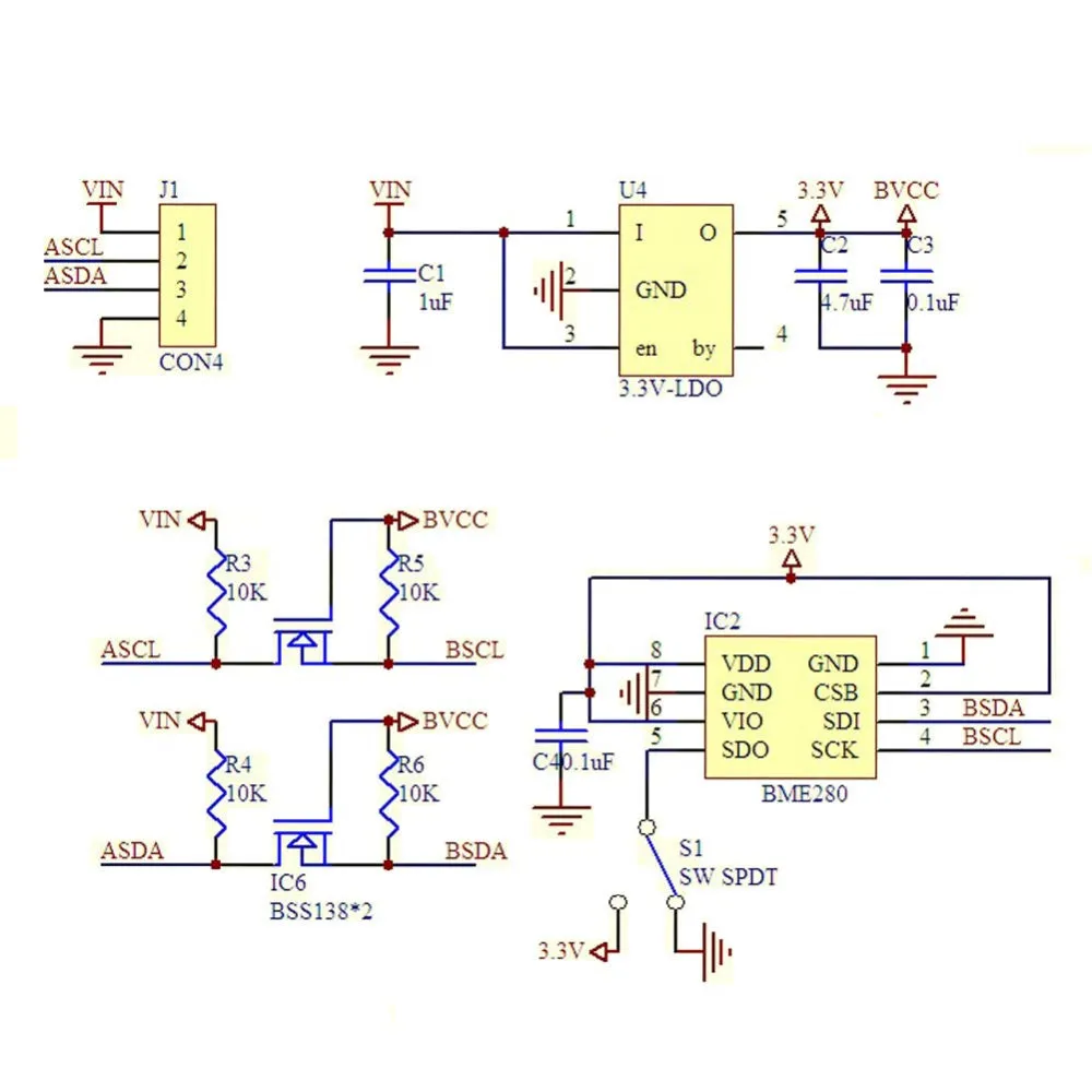 GY-BMP280 BME280 5V Temperature and Humidity Sensor