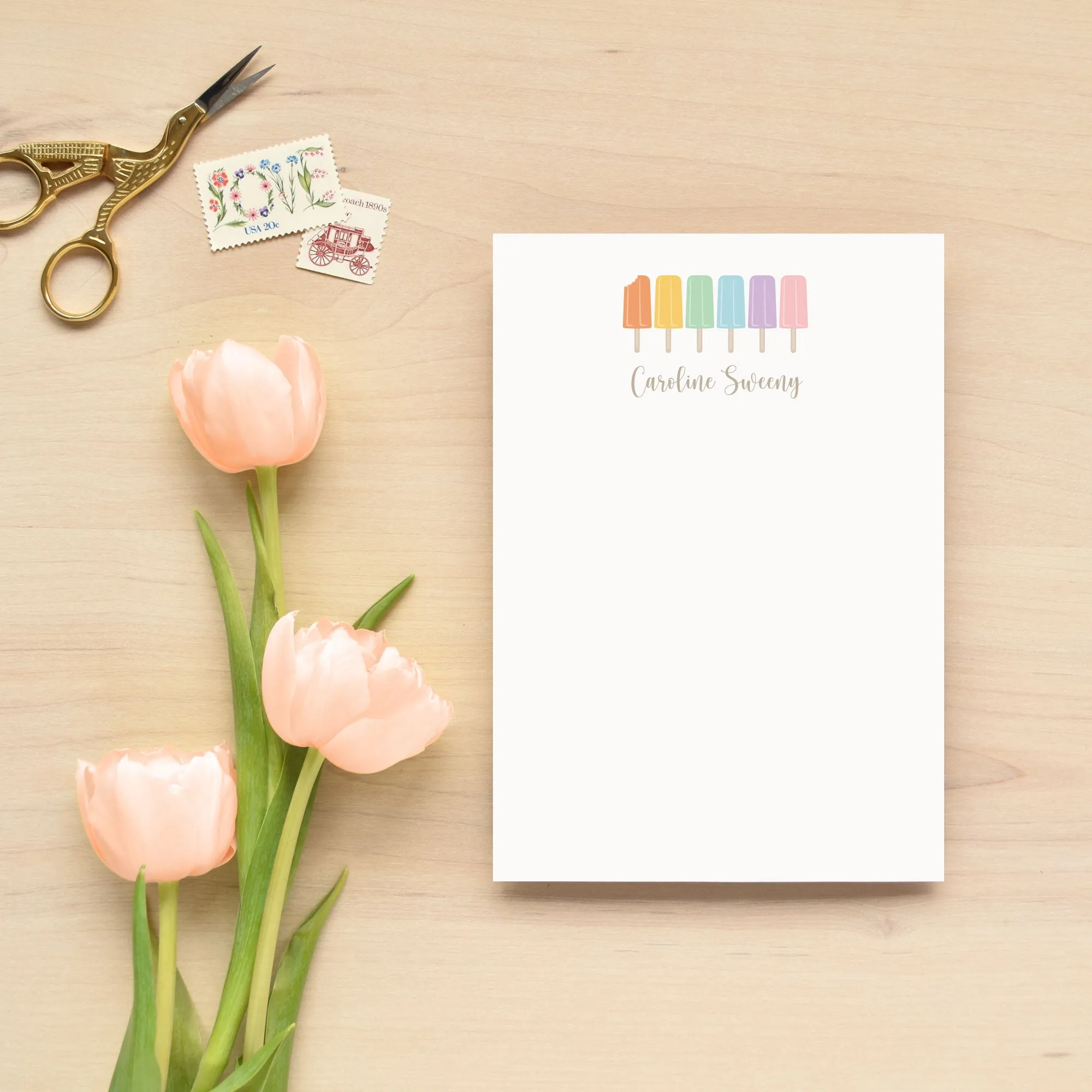 Ice Pop Personalized Notepad