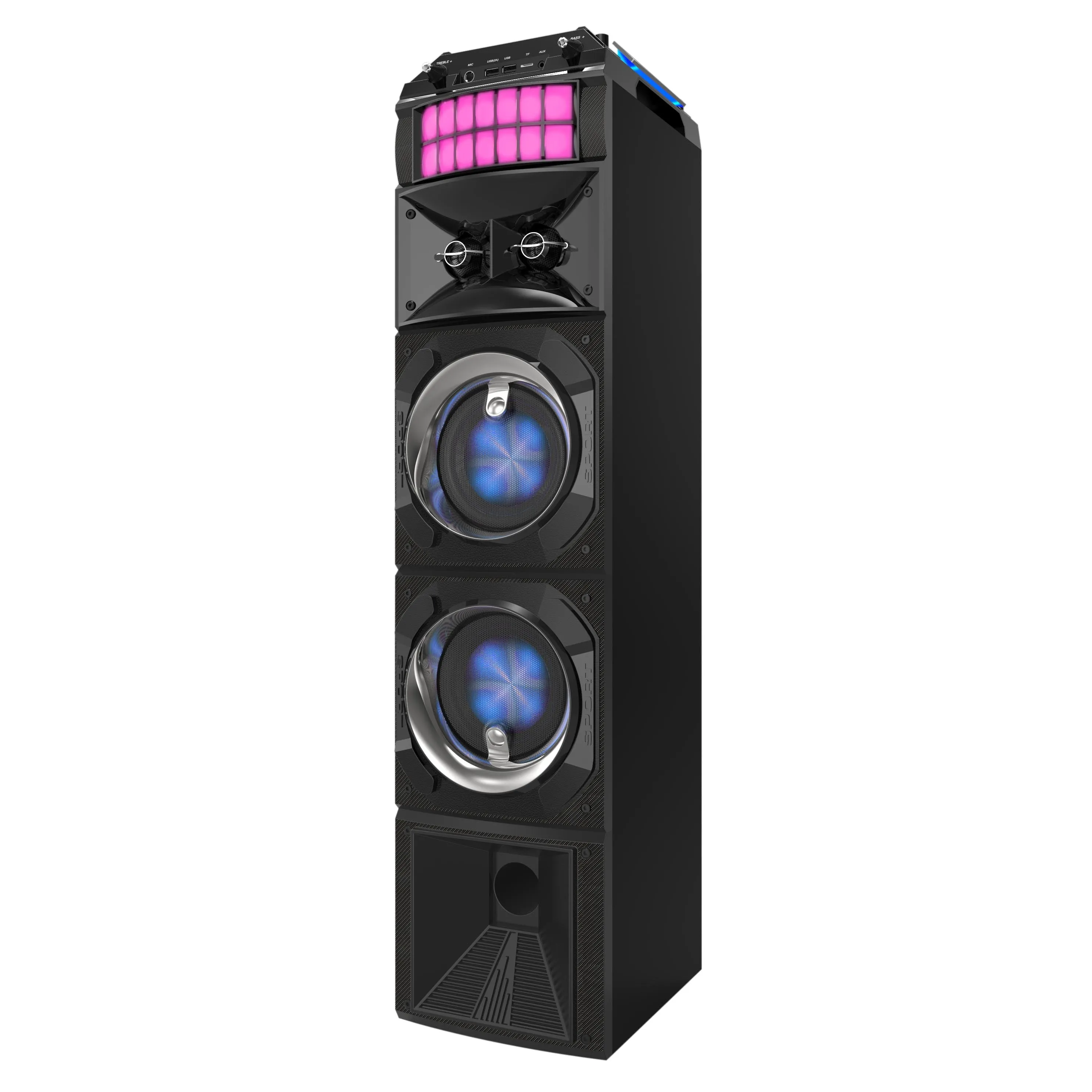 LED Stage Lights Portable Speaker with 80W RMS