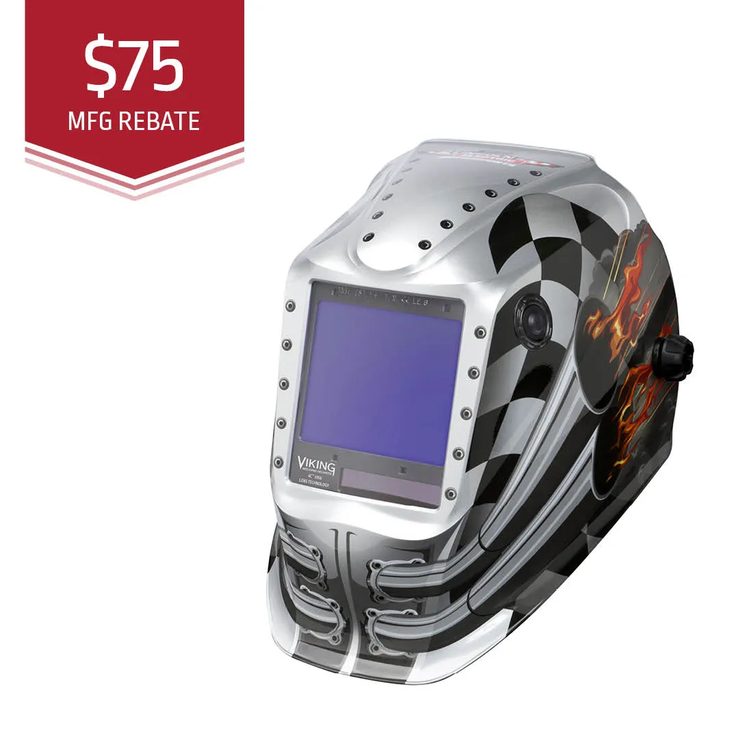 Lincoln Viking 3350 Series Motorhead Auto Darkening Welding Helmet (K3100-4)