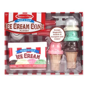 Melissa & Doug Scoop & Stack Ice Cream Cone Playset