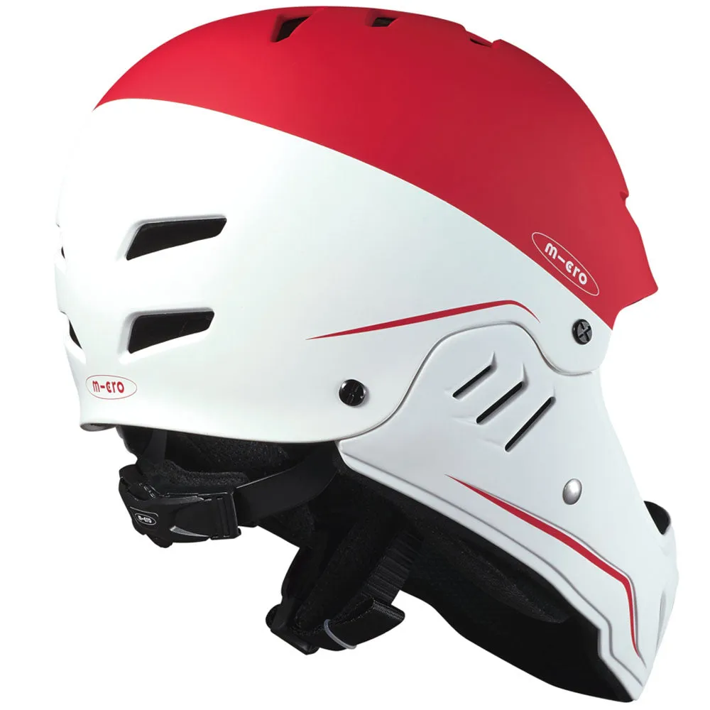 Micro Helmet Racing- White/Red