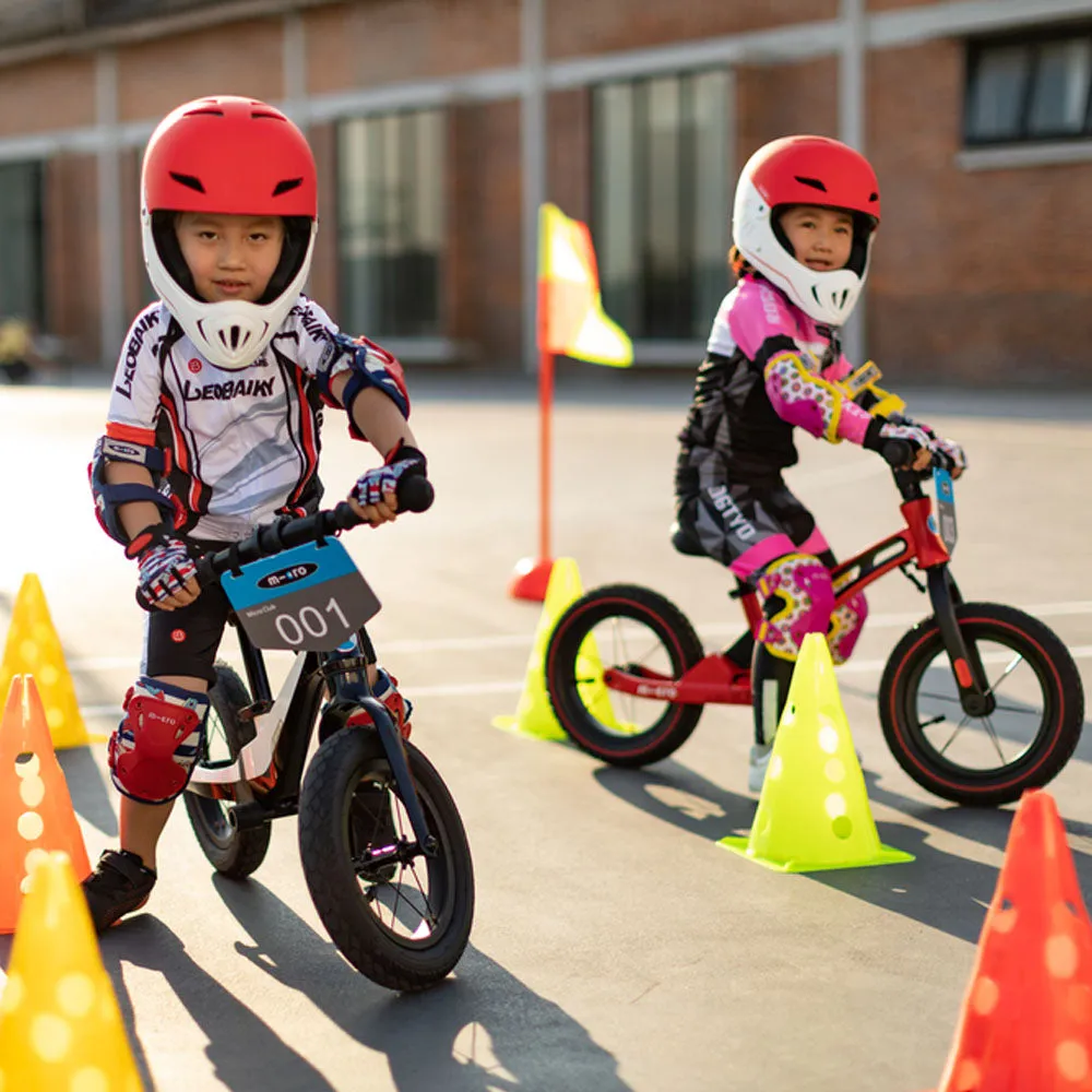 Micro Helmet Racing- White/Red