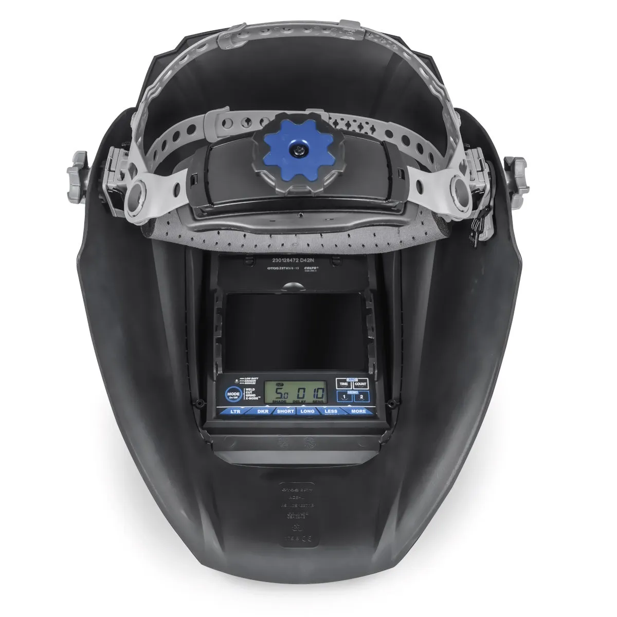 Miller Digital Elite Blue Rage II Welding Helmet w/ClearLight 4X Lens (296774)