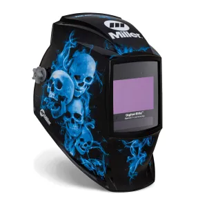 Miller Digital Elite Blue Rage II Welding Helmet w/ClearLight 4X Lens (296774)