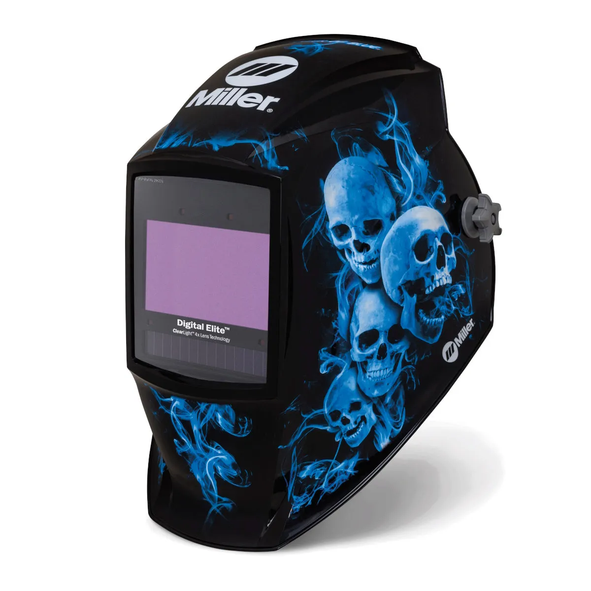 Miller Digital Elite Blue Rage II Welding Helmet w/ClearLight 4X Lens (296774)