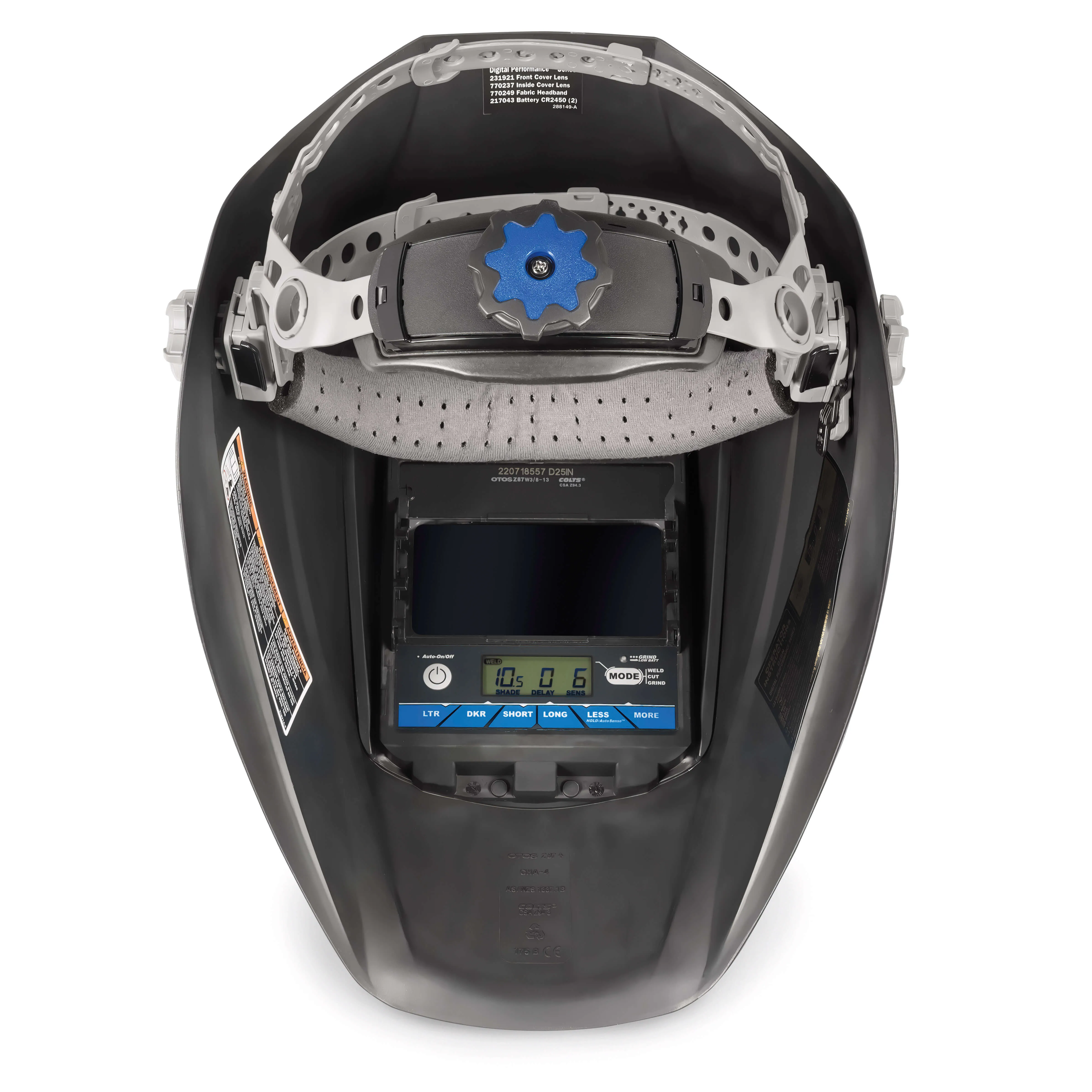 Miller Digital Performance Blue Rage Auto Darkening Welding Helmet w/ClearLight 2.0 Lens (289802)