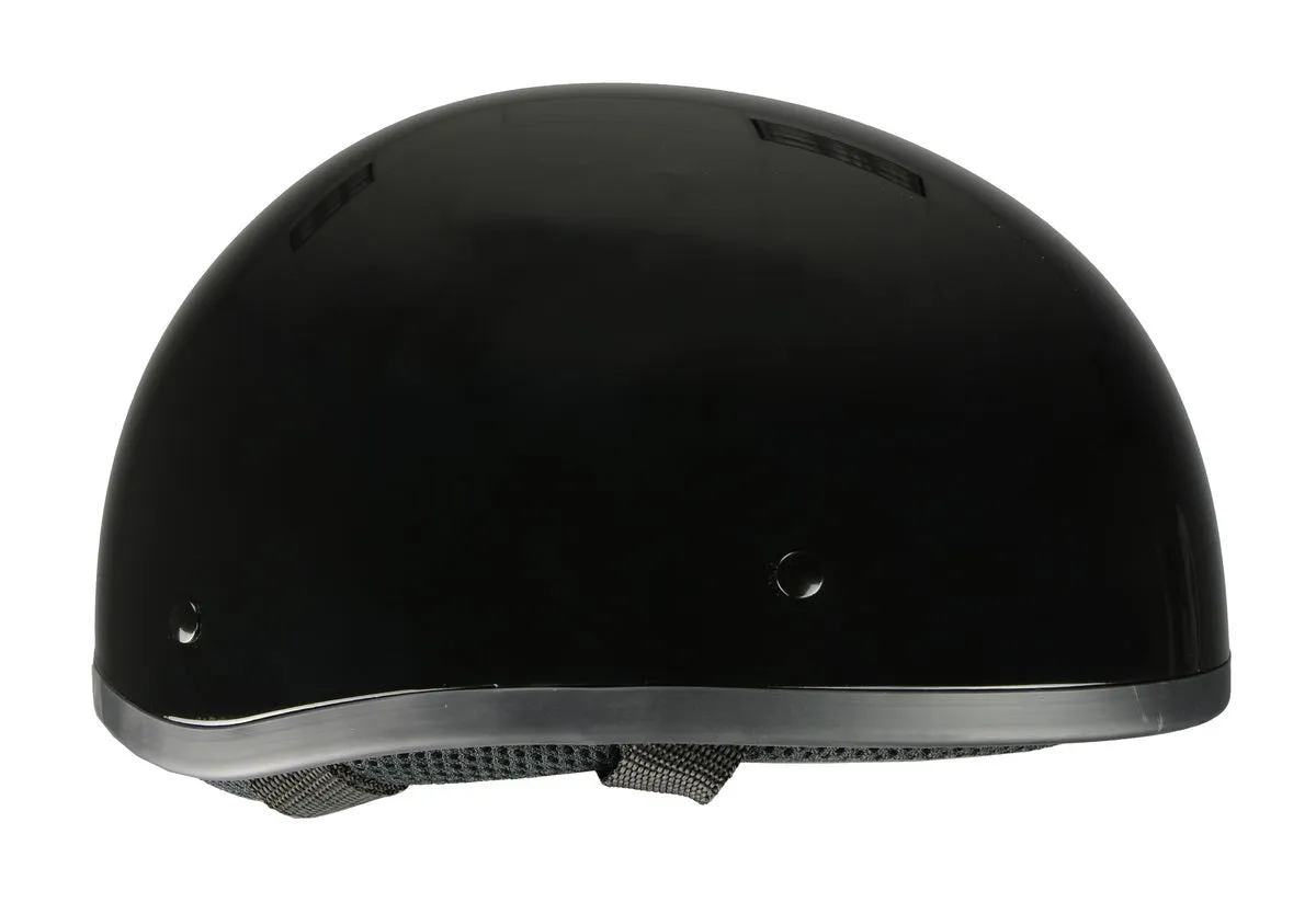 Milwaukee Performance Helmets MPH9851N Novelty 'Classic' Glossy Black