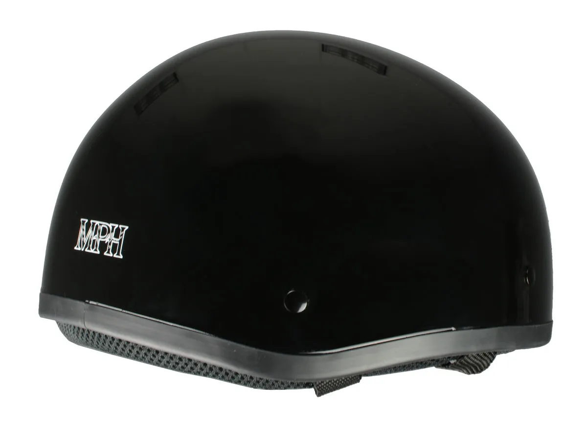 Milwaukee Performance Helmets MPH9851N Novelty 'Classic' Glossy Black