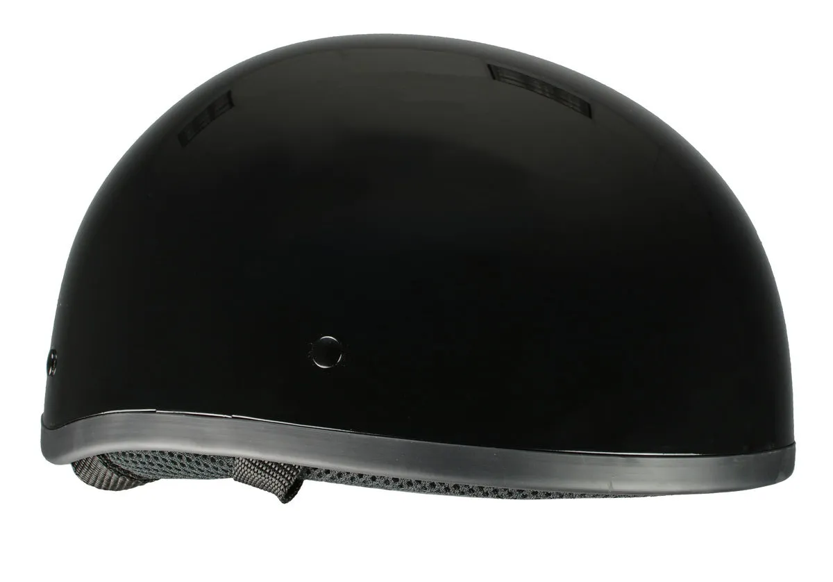 Milwaukee Performance Helmets MPH9851N Novelty 'Classic' Glossy Black