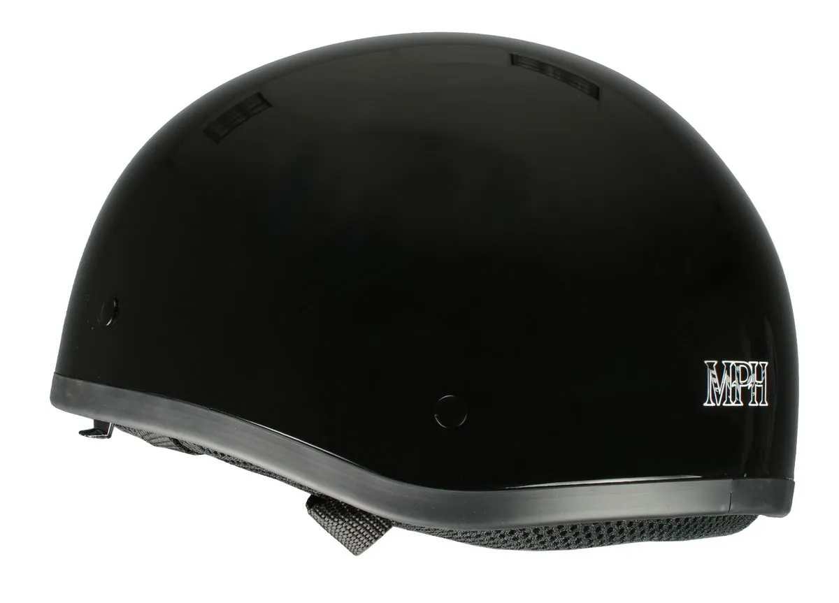 Milwaukee Performance Helmets MPH9851N Novelty 'Classic' Glossy Black