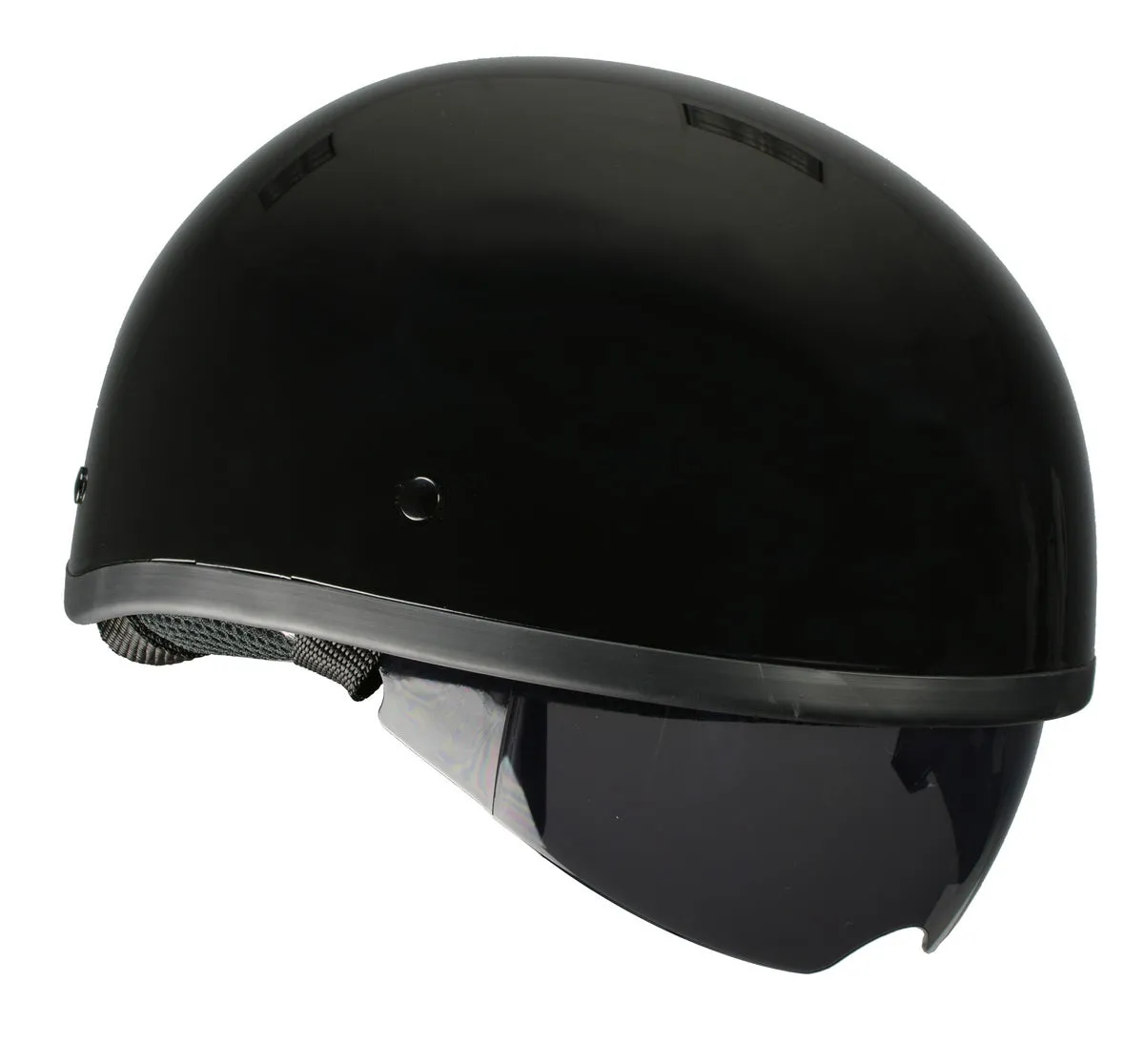 Milwaukee Performance Helmets MPH9851N Novelty 'Classic' Glossy Black