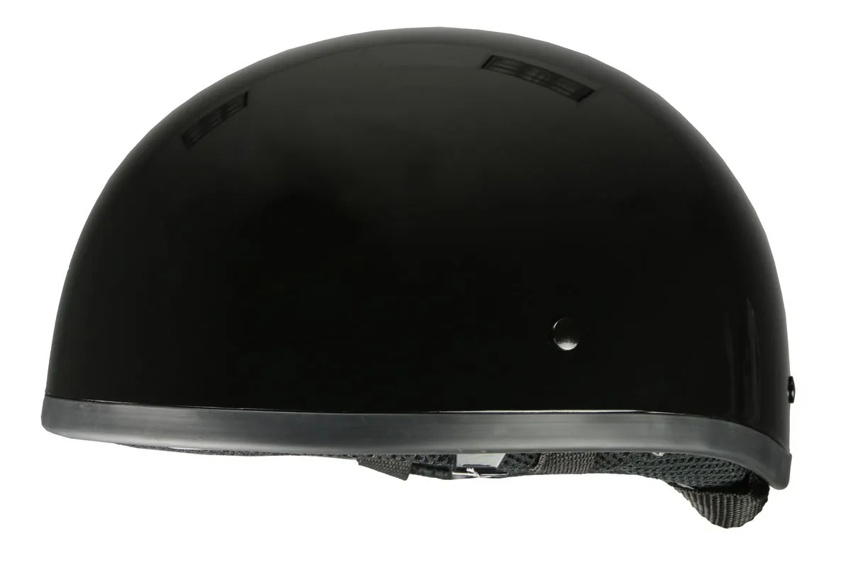 Milwaukee Performance Helmets MPH9851N Novelty 'Classic' Glossy Black