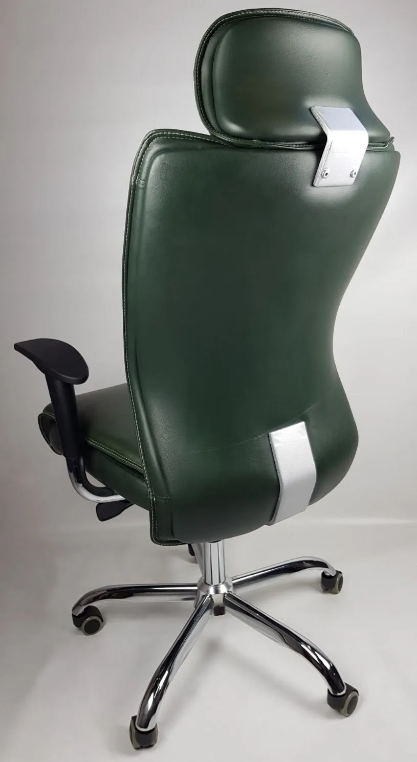 Natural Hide Green Leather Executive Office Chair - HB-020-GRN