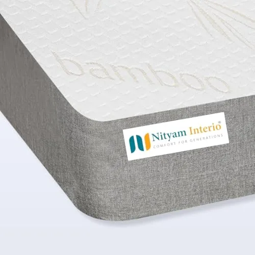 NITYAM Orthopedic Triple Layer Memory Mattress – Air Flow Mattress, Orthopedic Mattress for Back Pain, Foam Mattress,Anti-Microbial, 10-Year Warranty (72X70X8, King)