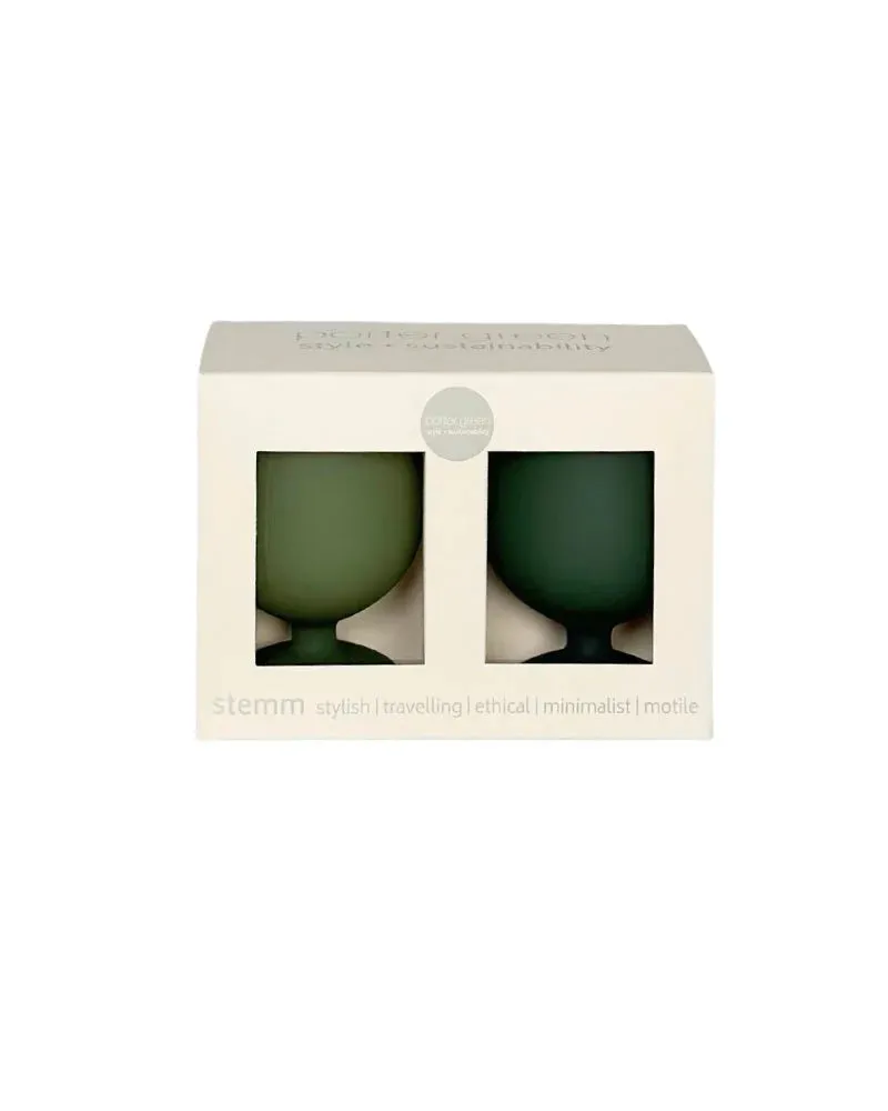 Porter Green Stem Silicone Glasses - Sage   Olive