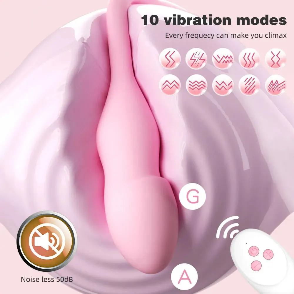 Remote Control Inflatable Vibrating Dildo Butt Plug - Fantastic Couple Sex Pleasure