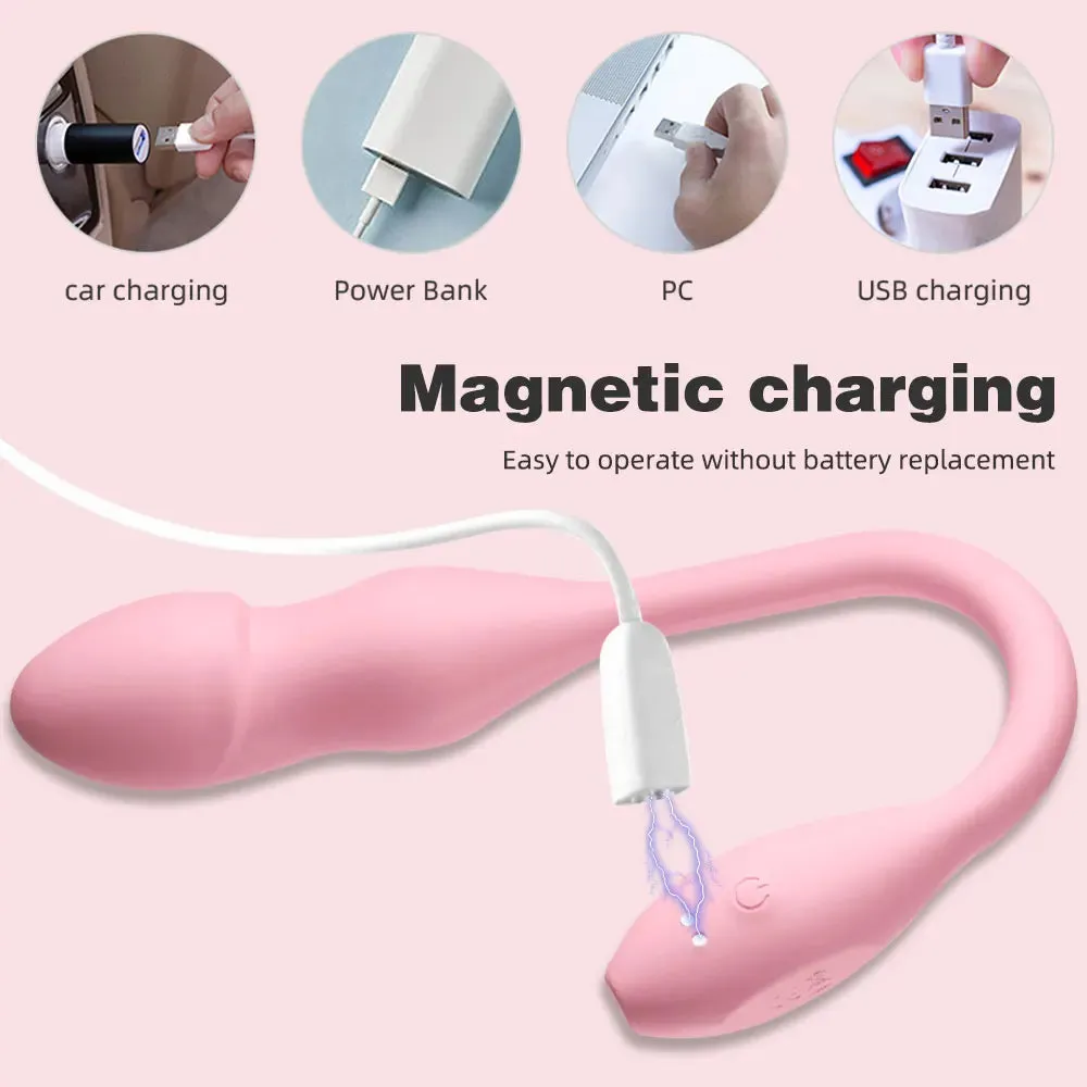 Remote Control Inflatable Vibrating Dildo Butt Plug - Fantastic Couple Sex Pleasure