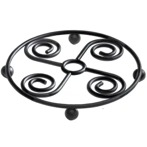 Scroll Steel Trivet