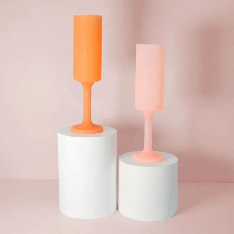 Seff Peach & Petal Silicone Champagne Flute