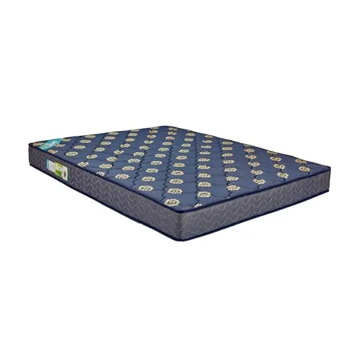 Skyfoam Spring Mattress Double Bed, Multi-Layer Soft PU Foam Mattress, 6 Inch Bed Mattress, Soft & Bouncy | 5 Year Warranty (78x48x06 Inches, Blue)