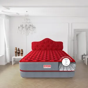 SLEEPSPA by COIRFIT Euphoria Normal Top 8' Inch Single Size Bonell Spring Mattress with 6 Year Warranty | Orthopedic Pro - Doctor Recommended | PU Foam for Better Support & Comfort (72X42X8, RED)