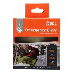 SOL Emergency Bivvy with Rescue Whistle & Tinder Cord