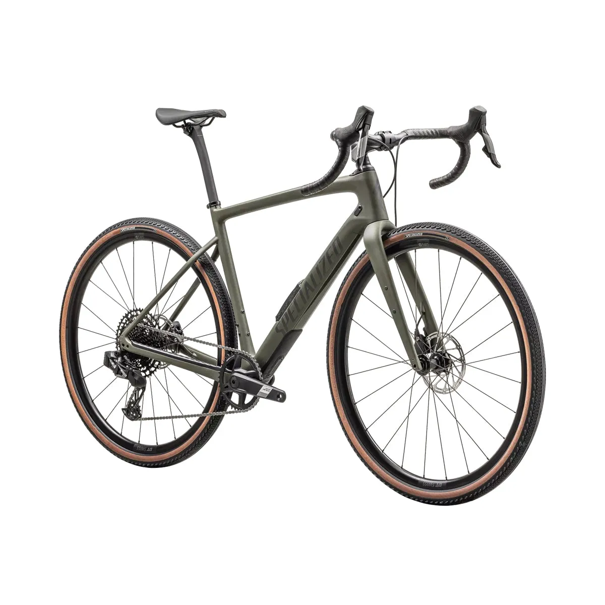 SPECIALIZED Diverge Comp Carbon Complete Gravel Bike - SATIN OAK GREEN/SMOKE