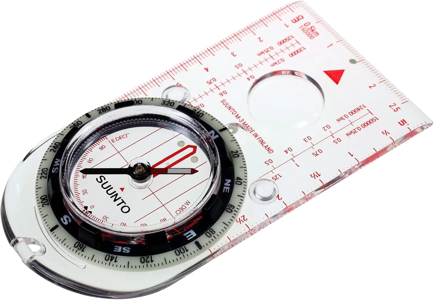 Suunto M-3 NH Compass, Advanced Features for Navigation, Luminecent Markings for Use in Low Light (SS021369000)