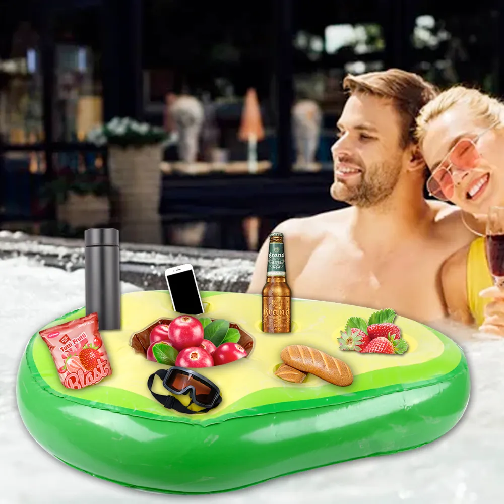 Swimming Pool Inflatables Food Shaped Floating Tables