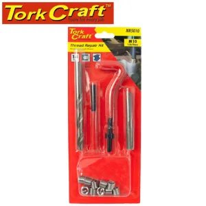 TORK CRAFT THREAD REPAIR KIT 14PC M10 X 1.5 X 1.5D INTERNAL THREAD CARDED NR5010