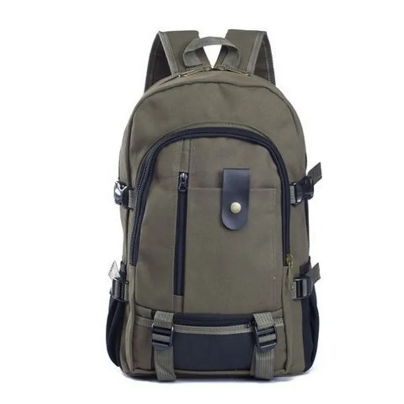 Unisex Multi-Pocket Spacious Interior Canvas Traveling Top-Handled Backpack