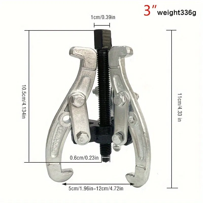 Versatile 3Jaw Gear Puller for Machine Repair and Dismantling